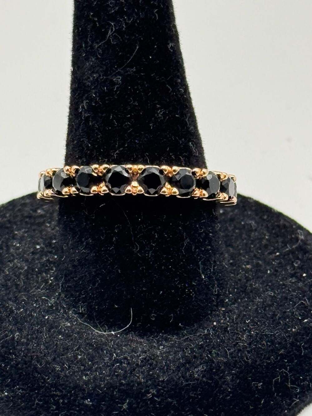 Pandora Rose Black Sparkling Row Eternity Ring